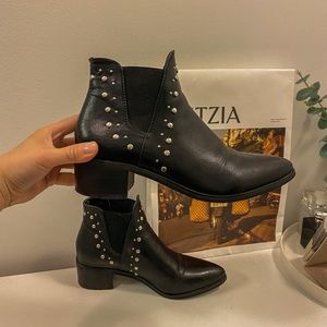Steve Madden Black Leather Boots